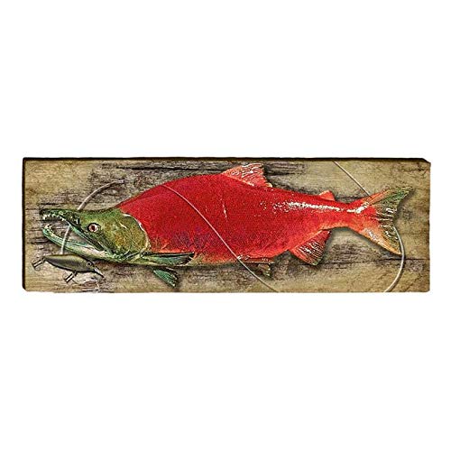 Mill Wood Art Sockeye Salmon Piece - Tween 5.5
