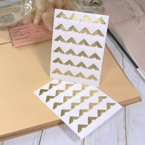 image for GOONAVI 15 Sheets 360 Pcs Acid-Free Photo Corners, Self-Adhesive Mount