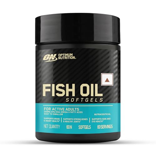 Optimum Nutrition (ON) Fish Oil - 60 Capsules, 300mg EPA/DHA Omeg...
