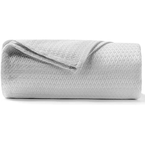 CASOFU Kühldecke Kühlende Decke Bambus Bettwäsche Sommer Dünne Sommerdecke Leichte Tagesdecke Hellgrau 150x200 cm Cooling Blanket Bettdecke zum Schlafen Cover