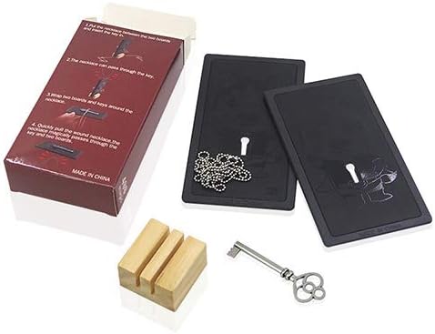 MOMOMAGE Cadena mágica Trucos de magia Primer plano Penetrar Magia Imposible Cadena A Través de Sólida Llave Mentalismo Ilusión Trucos de Magia