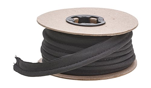 PEARL 1/2" Wide Broadcloth Cord Piping, 15 yd, Black