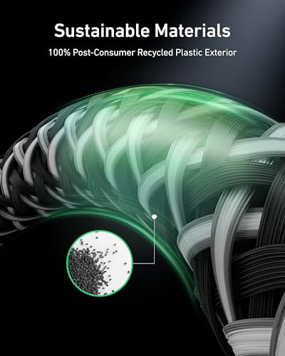 image for Anker Prime USB C to USB C Cable, 240W Fast Charging Cord, Upcycled-Br