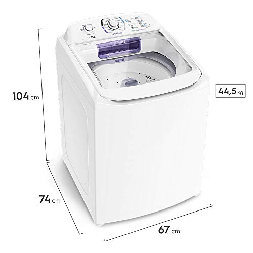 Máquina de Lavar 13kg Electrolux Turbo Economia, Silenciosa com Jet&Clean e Filtro Fiapos (LAC13) 12