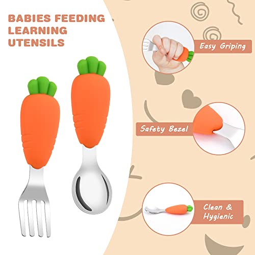 Vicloon Set di Posate per Bambini, 4 Pezzi