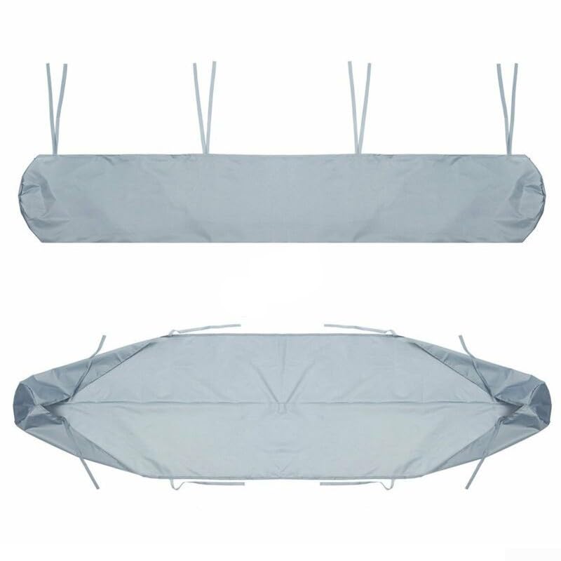 Bolsa de almacenamiento para toldo de patio, cubierta impermeable para toldos manuales al aire libre, resistente al polvo y a la intemperie (4,5 m, gris)