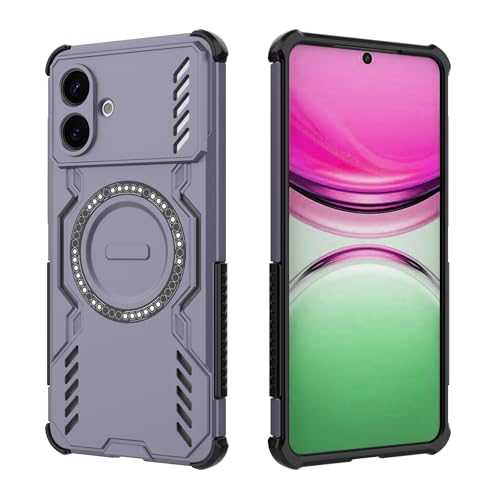 Coque Samsung S26 Plus antichoc rigide violette fine solide avec support intégré