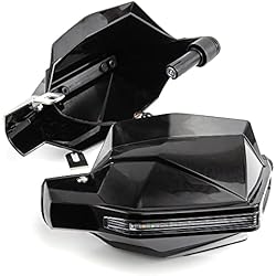 Equipo De Proteccion Para Manos Protección para Las Manos de la Motocicleta 7/8 22 mm Escudo de protección del Mango con luz de señal para Scooters de Motocross Equipo de protección para Las Manos del Manillar a Prueba de Viento