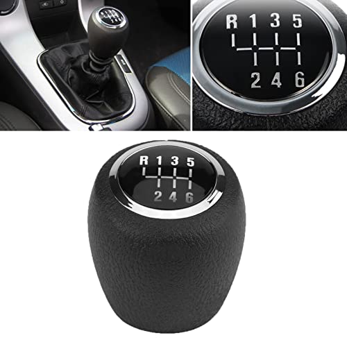Akozon Chevy Cruze Gear Shift Knob 6 Speed Car Gear Shift Lever Knob Head Manual Shifter Knob for Cruze 2008 2009 2010 2011 2012