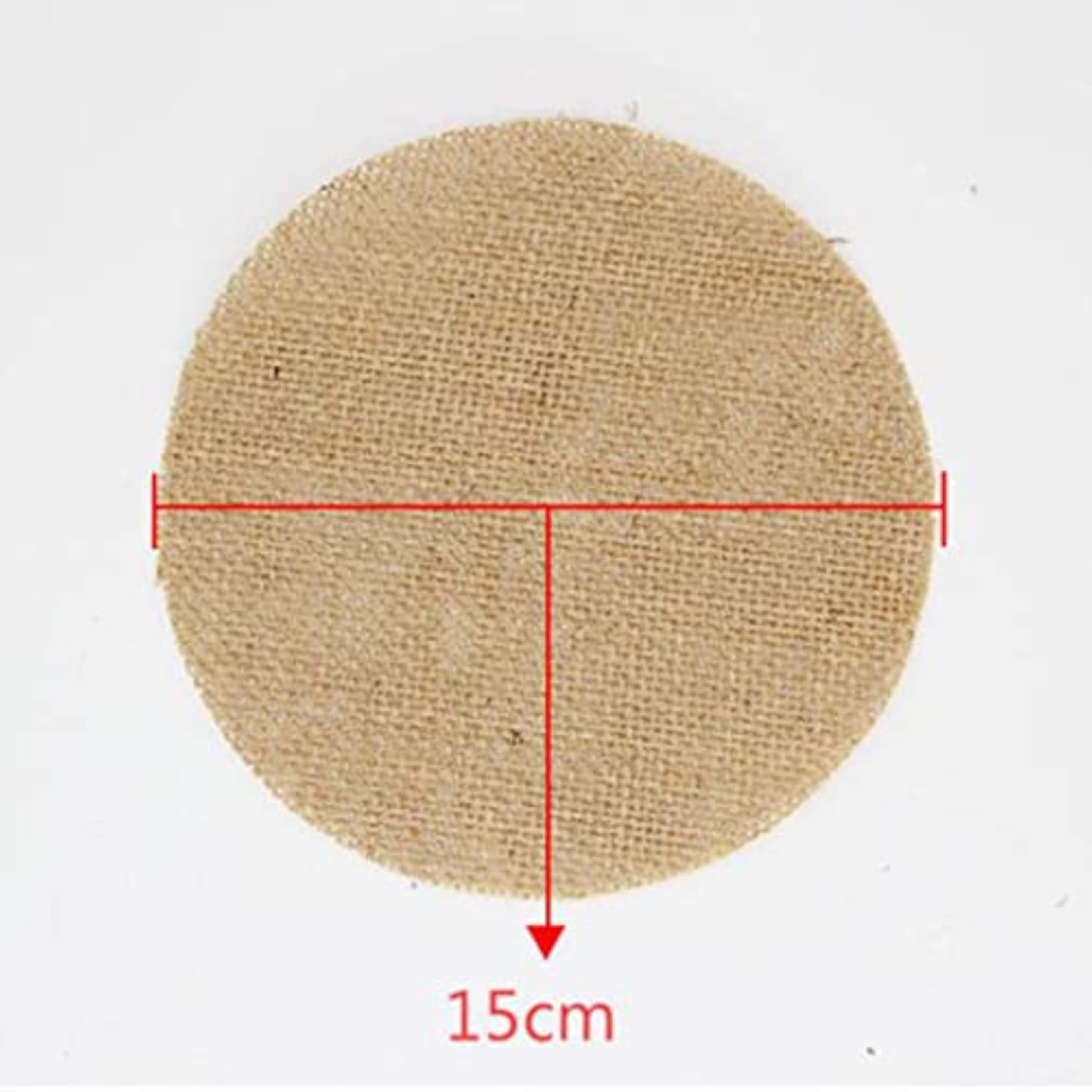 Natural Hessian Table Mat Placemats, 10pcs Set