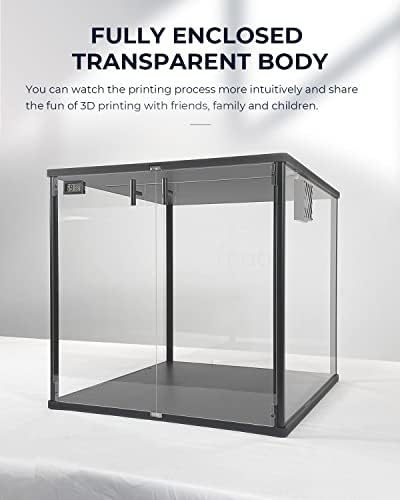 Fnatr EnderBox Acrylic 3D Printer Enclosure Ender 3 Enclosure 3D Printer Accessories USB LED Light Ventilation Fan for Ender 3/Prusa Mini+/Aquila X2