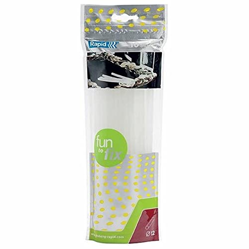 RAPID 23499500 - Pack 10 barras de cola transparente 12 mm Ø RAPID