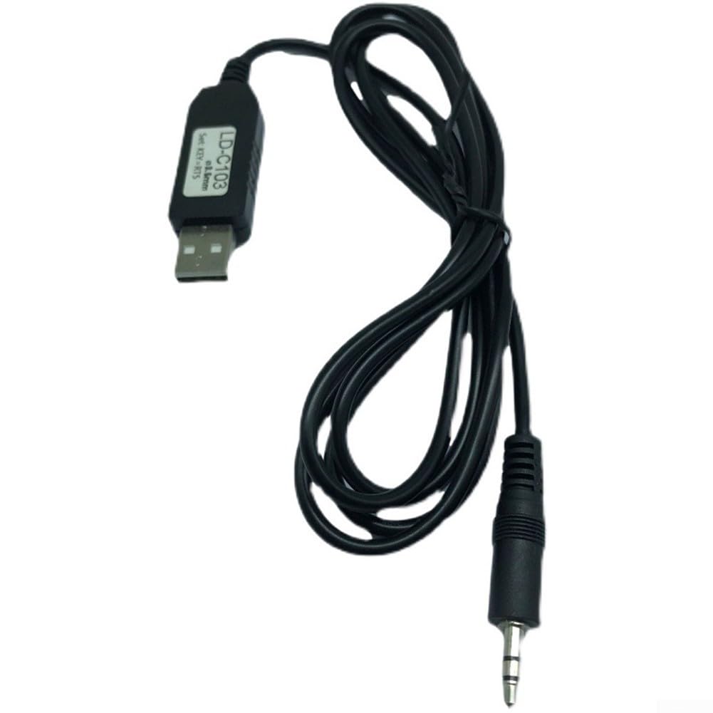 Modulo di trasmissione automatica per chiave CW con interfaccia USB e cavo da 1,5 m da 3,5 mm, compatibile con CwType Ham Radio N1MM Logger32