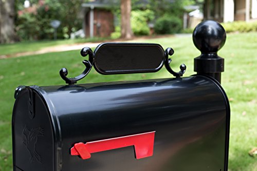 ADDRESSES OF DISTINCTION Blank Charleston Mailbox Address Plate – Mailbox Plaque For House Numbers – Double Sided Address Sign – Rust Proof Aluminum Mailbox Topper – All Mounting Hardware Included