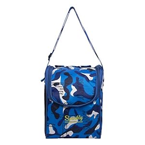 Sparkly Office Use Men/Women Waterproof Lunch Bag/Tiffin Bag (Blue)