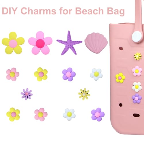 Image of Uluck Beach Bag for Women | Waterproof Rubber Tote Bag with Zipper Pocket for Beach, Pool, Travel, Groceries, Sports