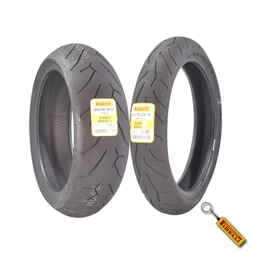 Pirelli Diablo Rosso II 120/70 ZR 17 M/C (58W) TL (K) Front & 190...