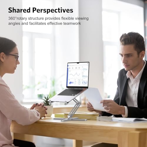 OMOTON LA10 360° Rotating Aluminum Laptop Stand — view 7