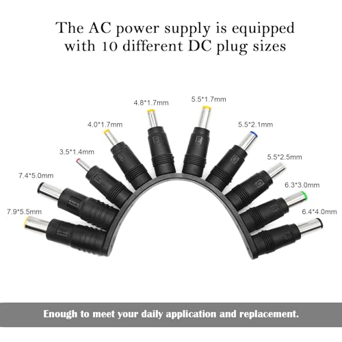 Quacc QUACC-XPB89 10Pcs Dc Connector Jack Power Socket Universal Dc Barrel Jack Adapter Compatible For Lenovo, Dell, Hp, Asus, Acer, Toshiba, Sony Laptop Charger Power Supply Plug thumb #1
