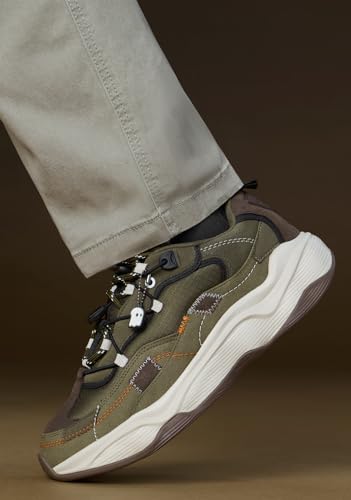Image of The Souled Store Swift Blue Men and Boys Lace Up High Top Sneakers