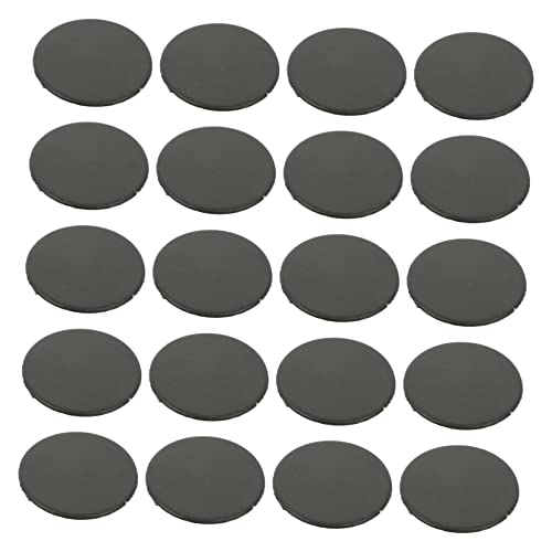 ROMISBABA 20 Pack Plastic Plug Hole Covers Piggy Bank Stoppers Round Save Pot Bottom Covers No Tool Required for Saving Box Doll and More