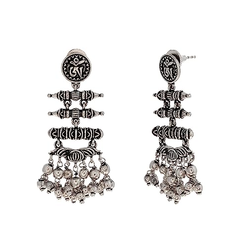 Bodhi Tashi Earrings, Spiritual Charm