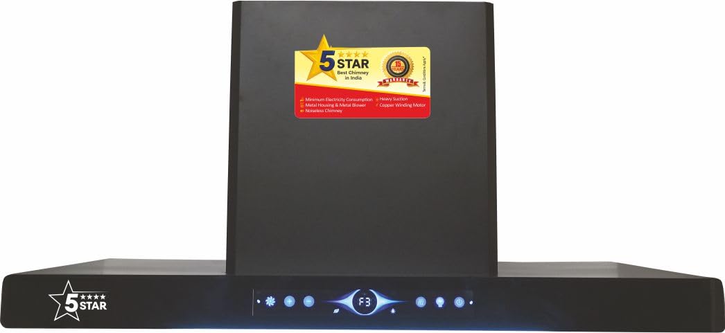 T - Nox - 75 [BLDC] Auto Clean Wall Mounted Black 1500 CMH Chimney-image-31