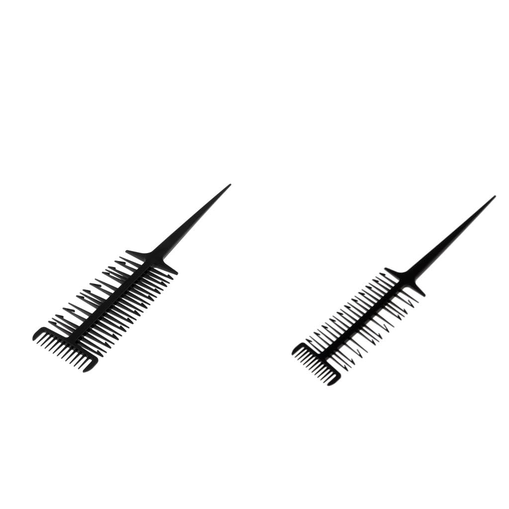 3 Way Sectioning Weave Highlighting Salon Hair Coloring Dyeing Comb 2pcs | Health & Beauty | Hair Care & Styling | Brushes & Combs