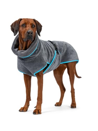 TrendPet Dampfhund Premium Bademantel für Hunde, Supersaugfähig und in 11 Größen verfügbar - Passend zu jeder Hundegröße Gr. 02 | 25-30 cm