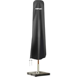 Funda Parasol Excentrico AWNIC Funda Parasol Funda Sombrilla Jardín de Ø3m 420D Oxford Resistente al Desgarro