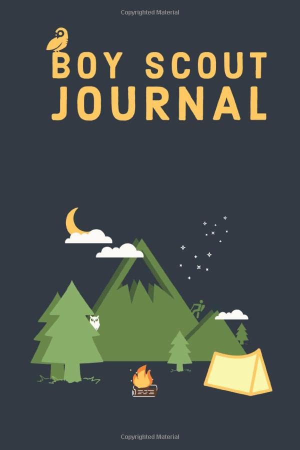 Boy Scout Journal:Scout Journal and Sketchbook for Summer Camp,Scout Camp: Notebook for Taking Notes at Scout Summer Camp, Large Blank and Lined Notebook,110 Pages, 6x9, Soft Cover, matte Finish