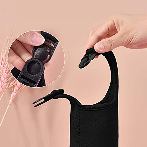 Zwart Water Cup Beschermhoes met verstelbare riem Draagbare opknoping Waterfles Cover Tas Travel Waterfles Accessoires… - Afbeelding 5
