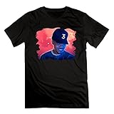 Men's Chance The Rapper Coloring Book 100% Cotton O Neck T-Shirt Black US Size M
