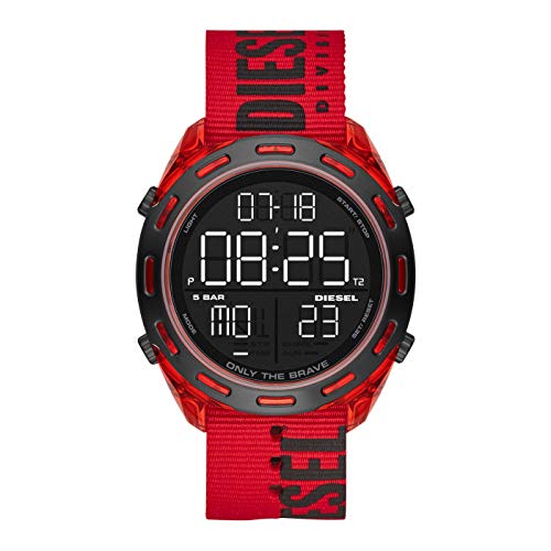 Preisvergleich Produktbild Diesel Herren Crusher Digital, 46 mm Gehäusegröße, Nylonuhr