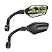 TXZSXS Adjustable Handlebar Bike Mirrors, Left & Right Bicycle Mirror Set,Universal Bike Mirrors,HD Shatterproof Mirror, 360° Rotatable, Compatible with MTB, E-bikes, Bicycle,Scooter(1 Pair)