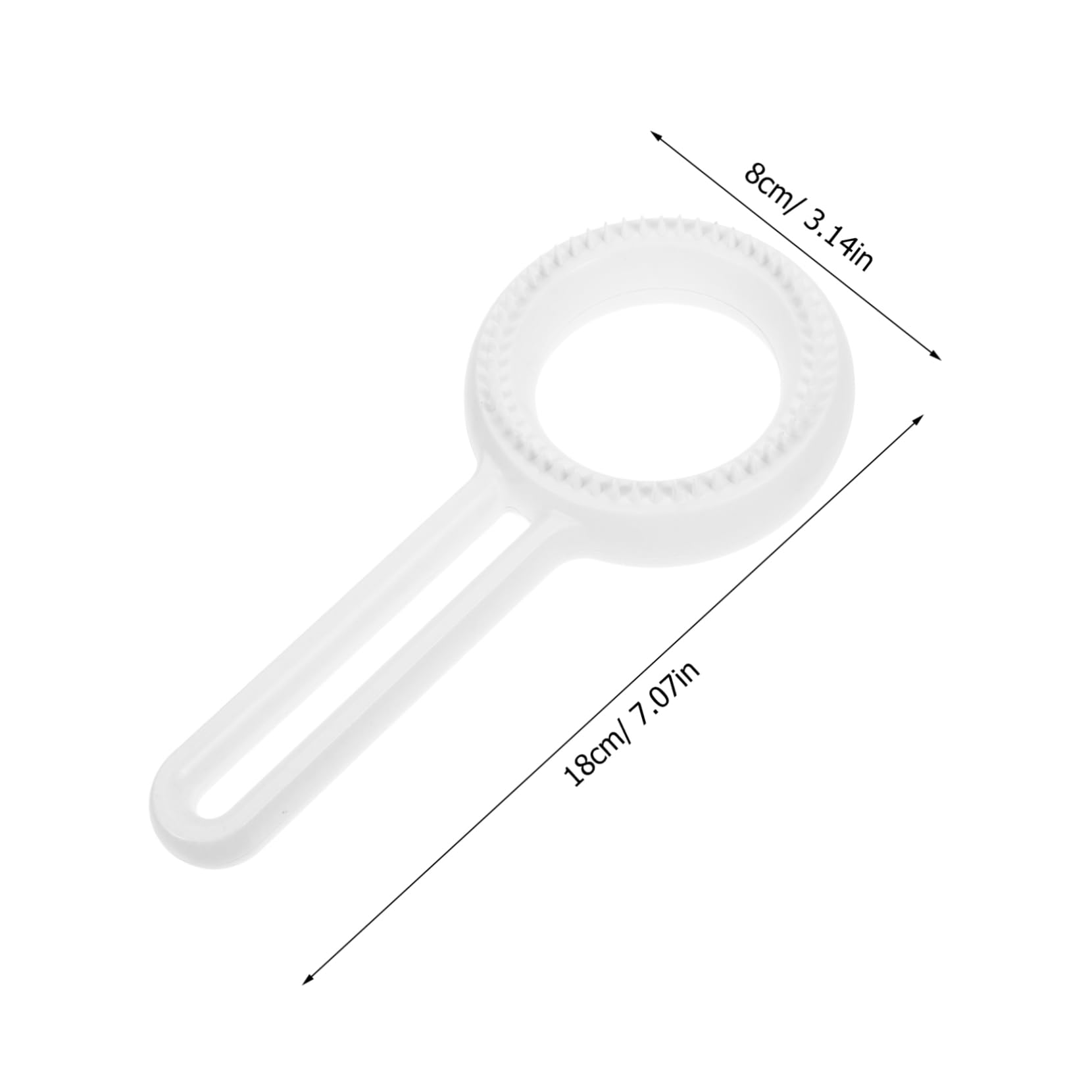 Garneck Pet Hair Removal Tool Cat Dog Dematting Comb Round Design Grooming Brush Ergonomic Handle Easy to Clean Abs Material