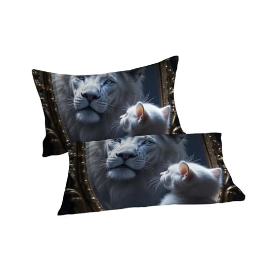 Housse de couette animaux imprimé 3D en microfibre résistante pour lit double enfants - 7