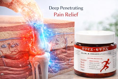 Image of Japanese Formula Soothing Massage Gel for Joint & Muscle Pain Relief | Herbal Arnica & Mugwort Extract | Fast Absorbing Back, Neck, Knee & Leg Pain Relief Balm | Non-Greasy Muscle Gel