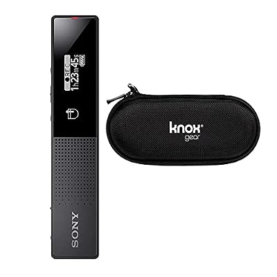 Sony TX660 TX Series Digital Voice Recorder with Knox Gear Hardshell Case Bundle (2 Items)