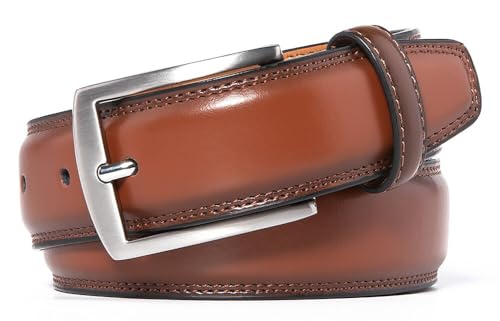 Men's 32mm Dress Belts,Genuine Leather Belts for Men,Fashion & Classic Designs for Work Business and Casual2