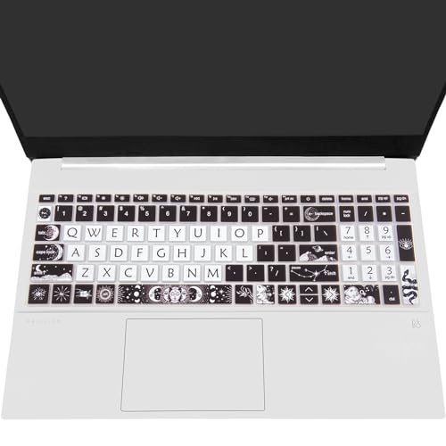 Cute Silicone Keyboard Cover for 15.6’’ HP Pavilion & HP Laptop 15-eg 15t-eg 15-eh 15-er Series, HP Laptop 17 17-cn 17-cp 17z-cp Series, Sun and Moon - Thumbnail 7