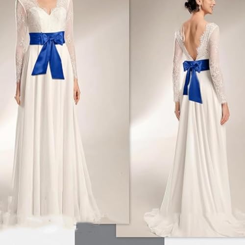 Women Dress Sash Belts Satin Waist Belt for Bridal Wedding Party Bridemaid Prom Formal Bow Ribbon Wide Belt Wraps4