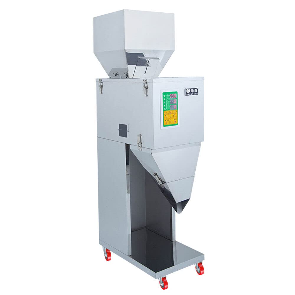 Macchina di riempimento automatica pesatura 200W, macchina di riempimento in polvere 10-999g macchina di riempimento macchina imballatrice con pesatura automatica