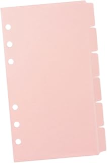 GATHINESS 6 Folhas De Papel Deslizante Fichário Divisores De Papel Protetores De Cartão De Jogo Fichário Divisores De Páginas De Álbum De Fotos Divisórias De Bolso Fichário Páginas De Livro