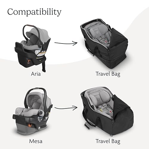 uppababy travel bag for aria and mesa infant car seatseasy-carry handles  durable designtravelsafe