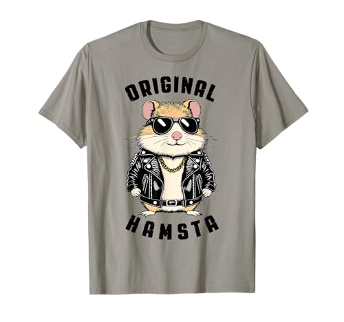 Funny Hamster Lover Original Hamsta Gangsta Gángster Mascota Camiseta