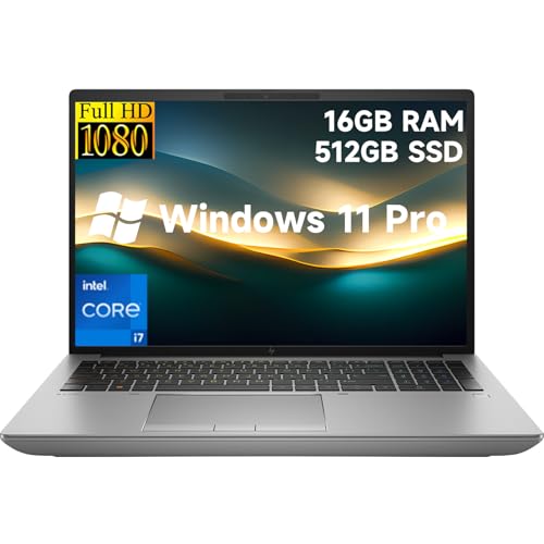 HP ZBook Firefly 16 G9 Mobile Workstation, 16' FHD 100% sRGB Display, Intel Core i7-1280P 14-Core Up to 4.8GHz, 16GB DDR4 RAM, 512GB SSD, WiFi 6, Backlit Keyboard Fingerprint, Windows 11 Pro (Renewed)