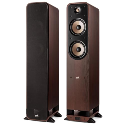 Polk Audio Signature Elite ES55 Floorstanding Speaker, Walnut, Pair Polk Audio Signature Elite ES55 Floorstanding Speaker, Walnut, Pair