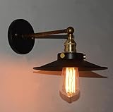 ♠ La lámpara de pared con pantalla de metal le da un toque vintage clásico, simple, clásico y tradicional. Amplia aplicación para todas las secciones interiores, como cocina, sala de estar, bar, cafetería, galerías y hotel.