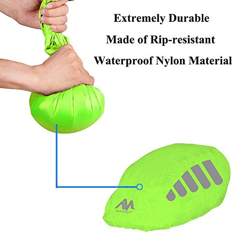image for ayamaya Bike Helmet Cover with Reflective Strip, High Visibility Water